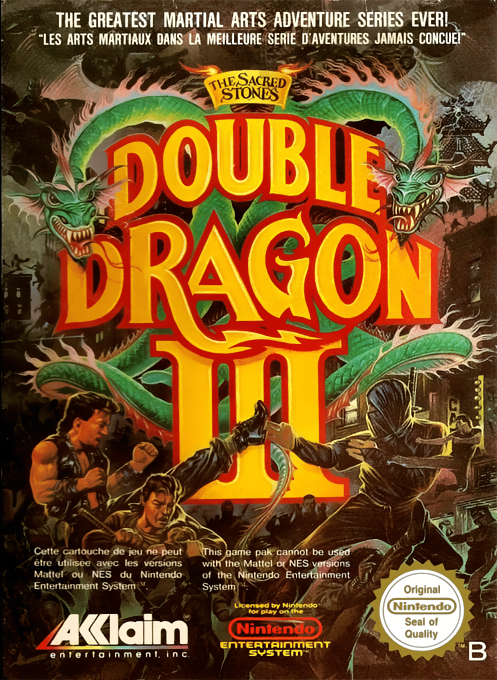 Double Dragon 3 - The Sacred Stones — box-2D (EU)