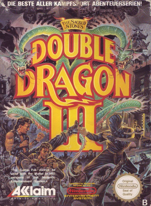 Double Dragon 3 - The Sacred Stones — box-2D (DE)