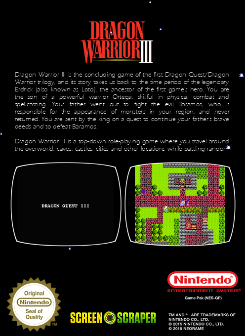Dragon Warrior 3 — box-2D-back (SS)