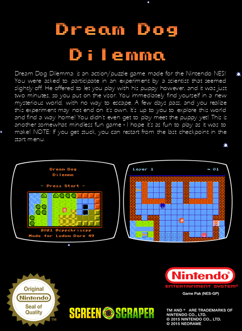 Dream Dog Dilemma — box-2D-back (SS)