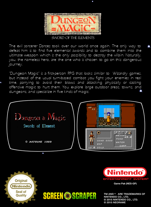 Dungeon Magic — box-2D-back (SS)