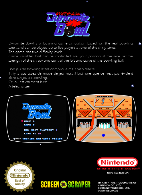 Dynamite Bowl — box-2D-back (SS)