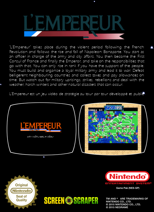 Empereur, L' — box-2D-back (SS)