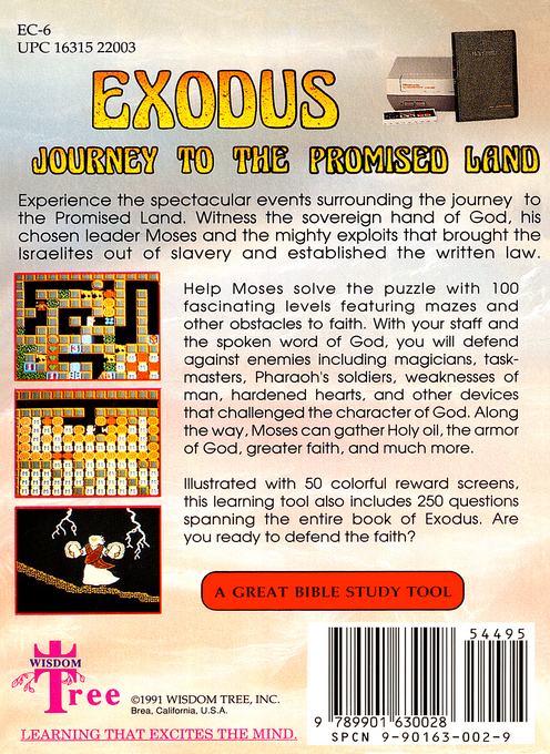 Exodus - Journey To The Promised Land — box-2D-back (US)