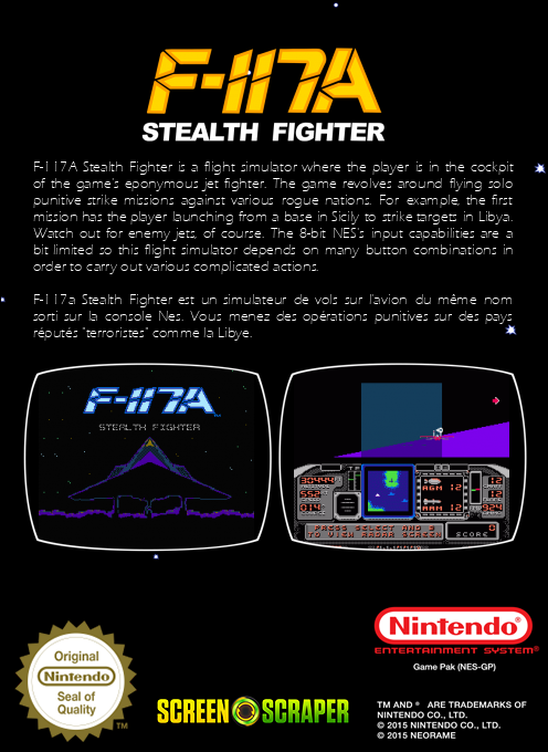 F-117a Stealth Fighter — box-2D-back (SS)