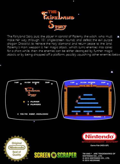 Fairyland Story, The — box-2D-back (SS)