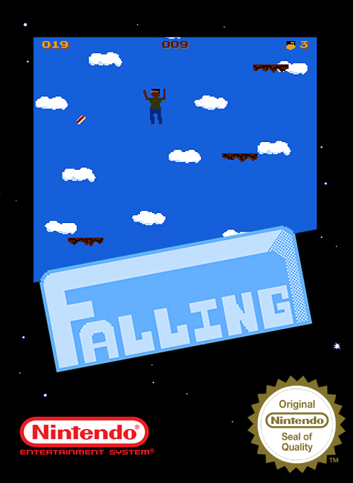 Falling box art