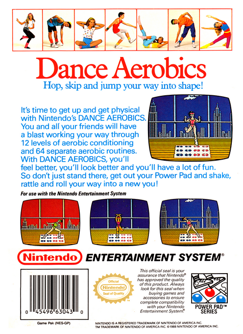 Dance Aerobics — box-2D-back (US)