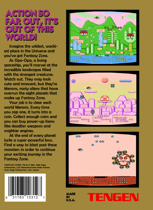 Fantasy Zone — box-2D-back (US)
