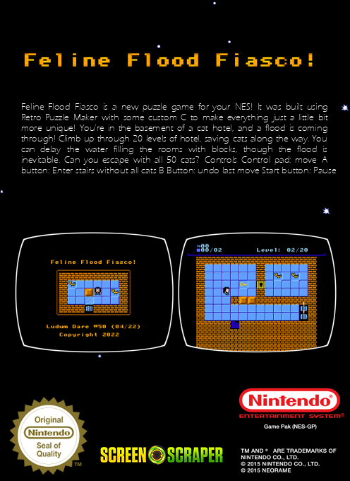 Feline Flood Fiasco — box-2D-back (SS)