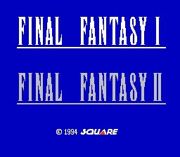 Final Fantasy I.ii — sstitle (JP)
