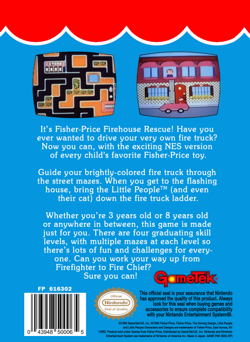 Fisher-price - Firehouse Rescue — box-2D-back (US)