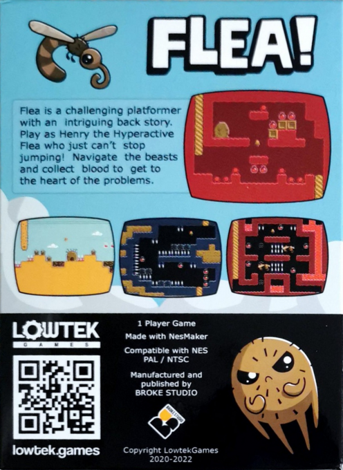 Flea! — box-2D-back (US)