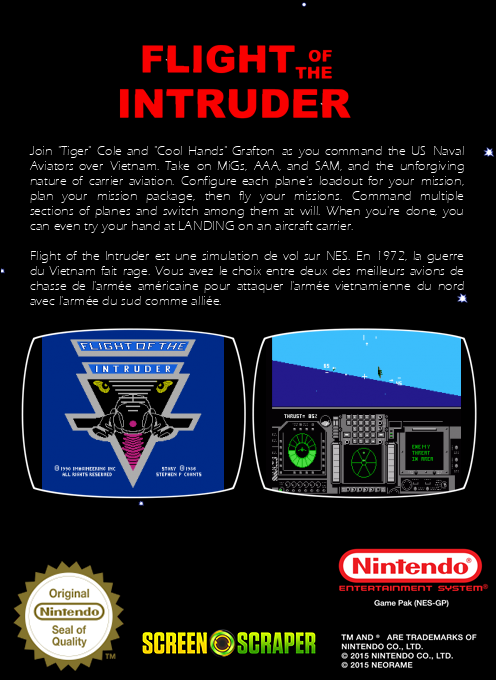 Flight Of The Intruder — box-2D-back (SS)