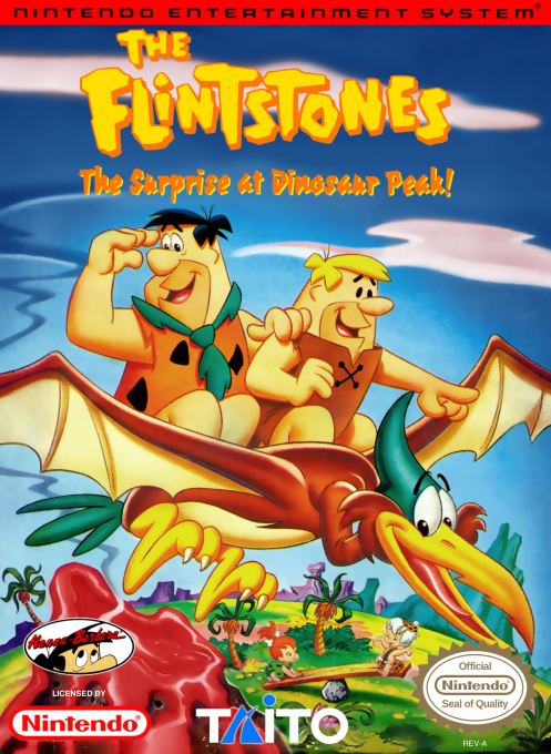 Flintstones - The Surprise At Dinosaur Peak, The box art