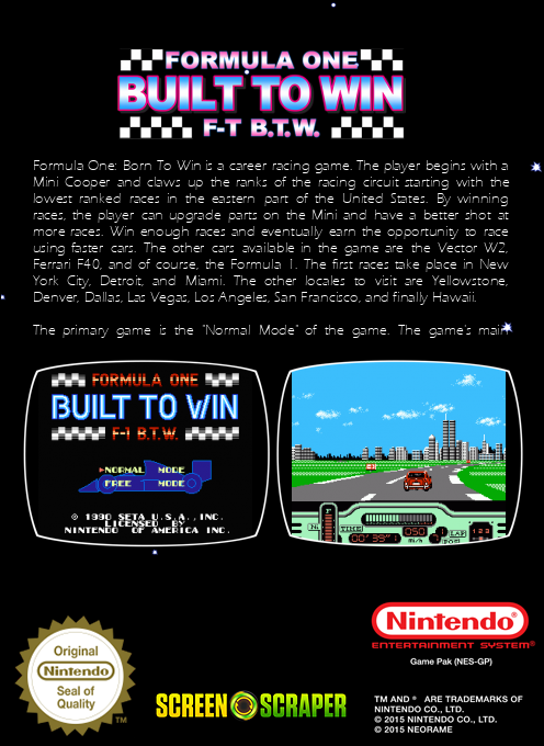 Formula One - Built To Win — box-2D-back (SS)