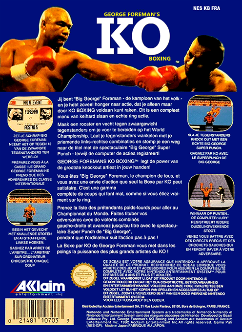 George Foreman's Ko Boxing — box-2D-back (EU)