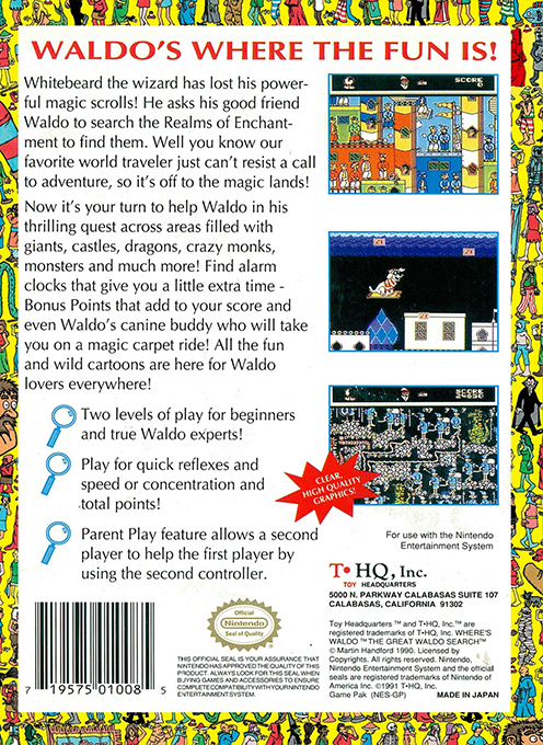 Great Waldo Search, The — box-2D-back (US)