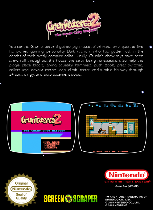 Gruniozerca 2 - The Great Cavy Rescue! — box-2D-back (SS)