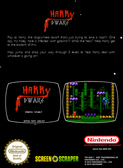 Harry Dwarf — box-2D-back (SS)