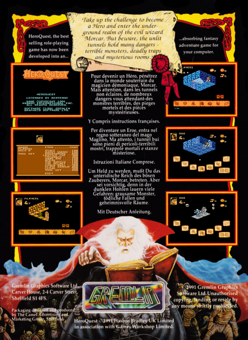 Hero Quest — box-2D-back (WOR)