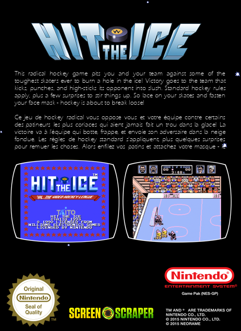 Hit the Ice - The Video Hockey League — box-2D-back (SS)