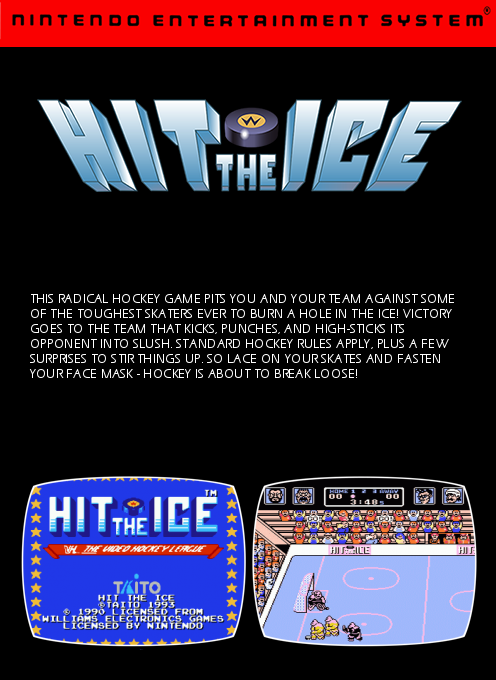 Hit the Ice - The Video Hockey League — box-2D-back (US)