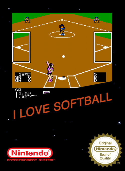 I Love Softball — box-2D (SS)