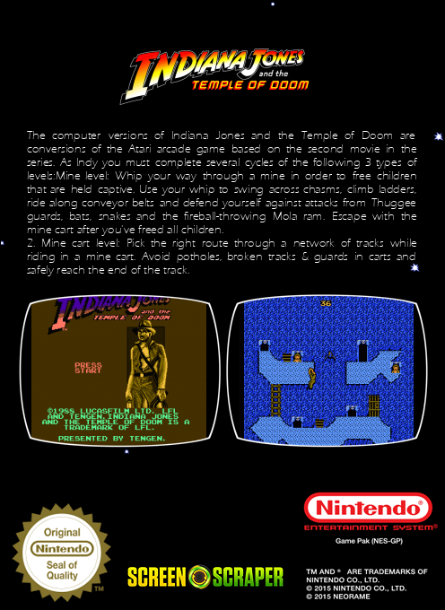 Indiana Jones And The Temple Of Doom — box-2D-back (SS)