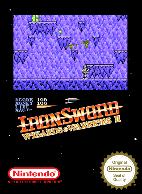Ironsword - Wizards And Warriors 2 — box-2D (SS)