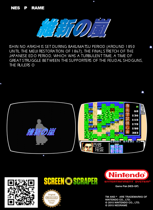 Ishin No Arashi — box-2D-back (SS)
