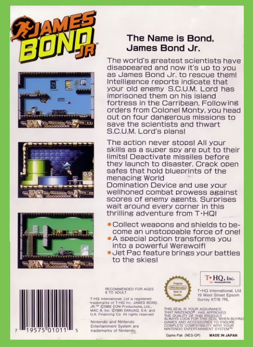 James Bond Jr. — box-2D-back (EU)