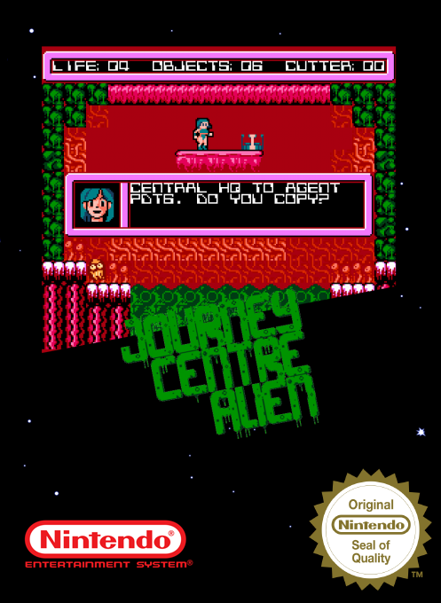 Journey to the Centre of the Alien — box-2D (SS)