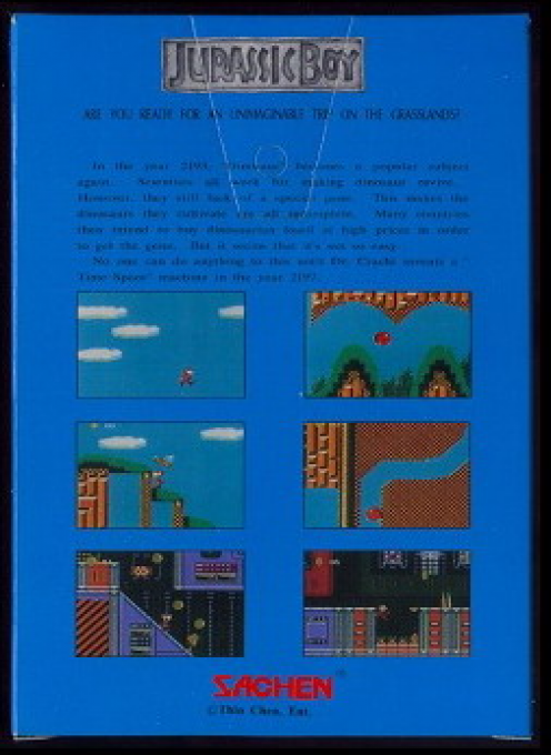 Jurassic Boy 2 — box-2D-back (WOR)