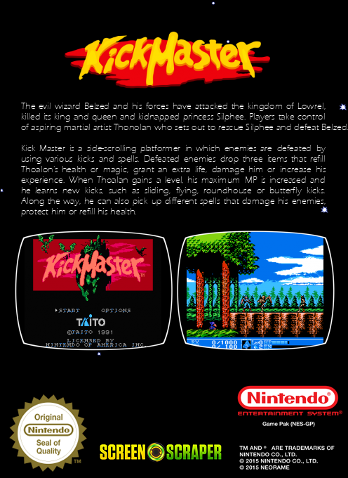 Kickmaster — box-2D-back (SS)