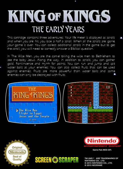 King Of Kings - The Early Years — box-2D-back (SS)