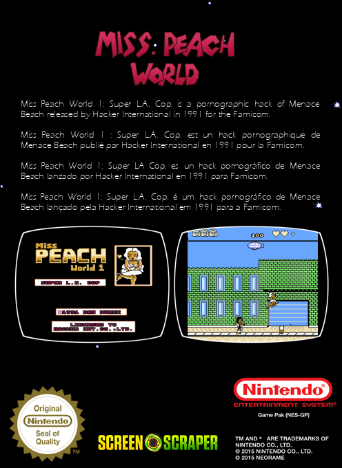 L.A Cop - Miss. Peach World — box-2D-back (SS)