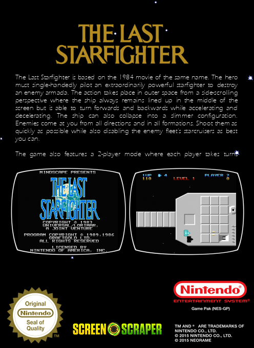 Last Starfighter, The — box-2D-back (SS)