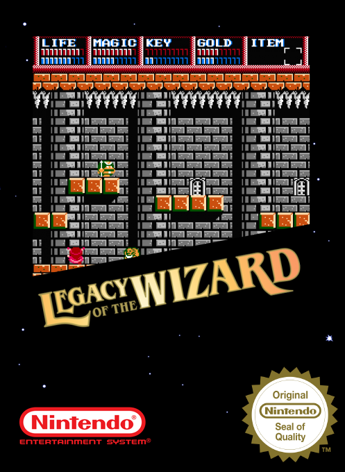 Legacy Of The Wizard — box-2D (SS)