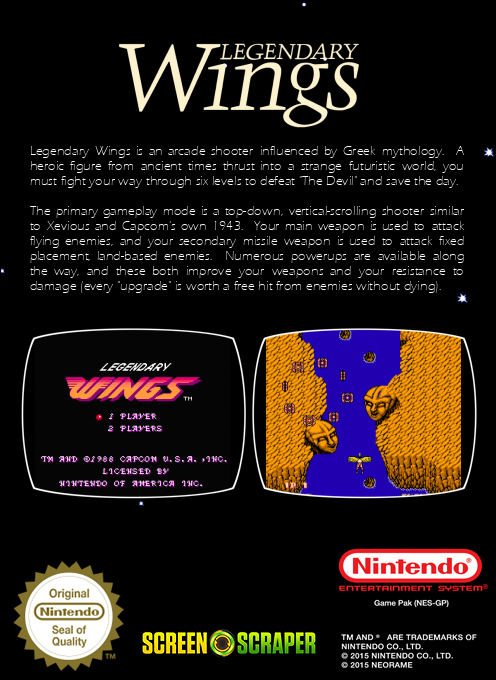 Legendary Wings — box-2D-back (SS)