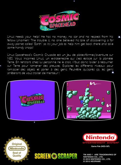 Cosmic Spacehead — box-2D-back (SS)