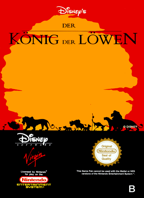 Lion King, The — box-2D (DE)