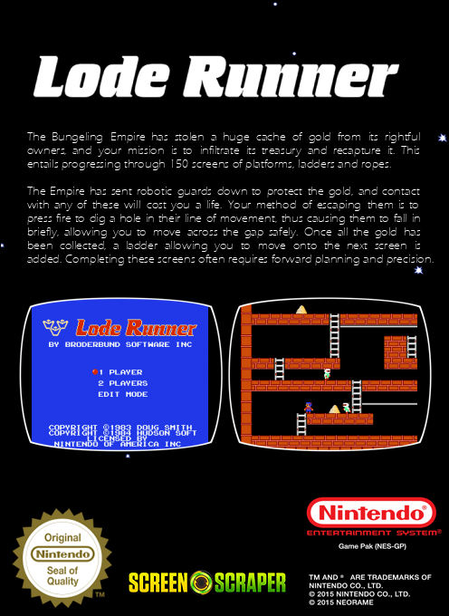 Lode Runner — box-2D-back (SS)