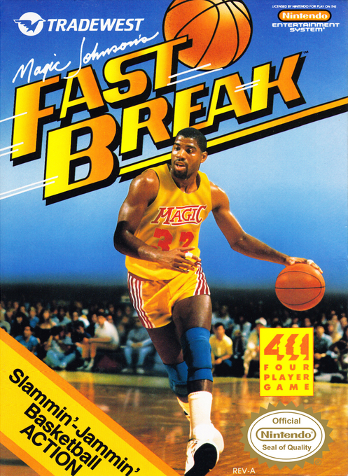 Magic Johnson's Fast Break box art