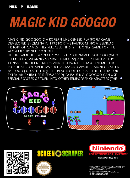 Magic Kid Googoo — box-2D-back (SS)