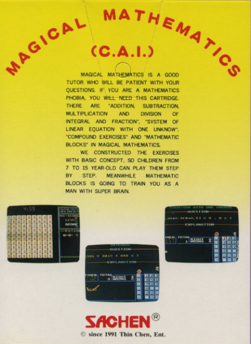 Magical Mathematics — box-2D-back (WOR)