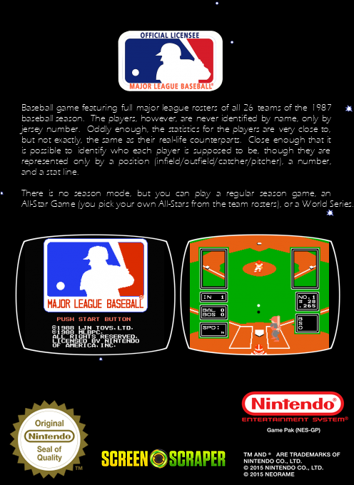 Major League Baseball — box-2D-back (SS)