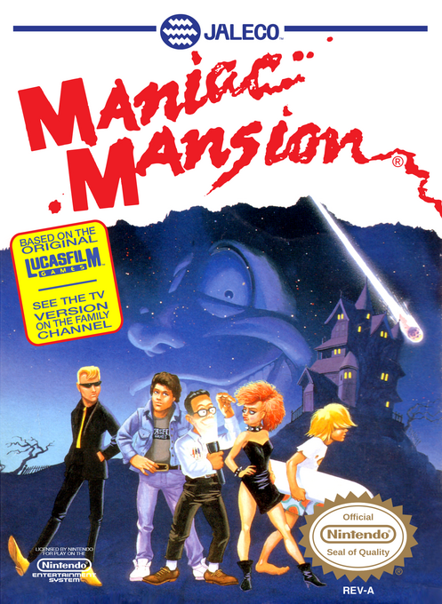 Maniac Mansion box art