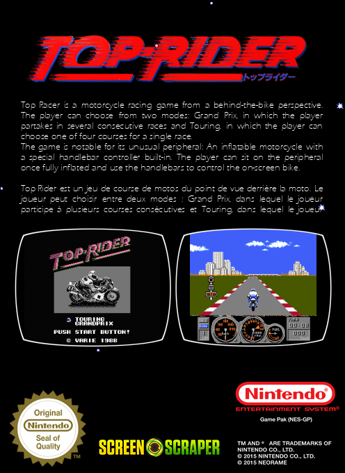 Top Rider — box-2D-back (SS)