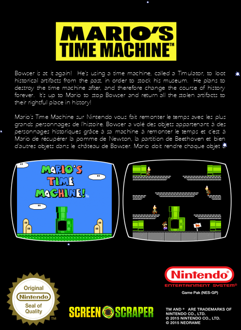 Mario's Time Machine — box-2D-back (SS)
